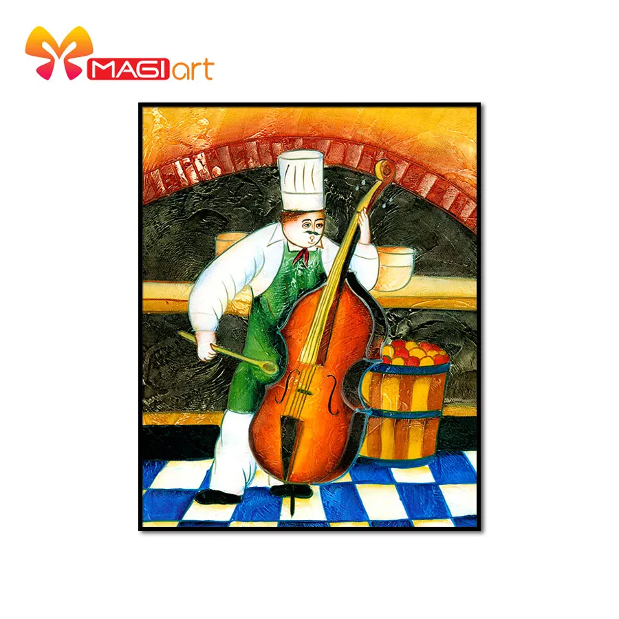 Cross stitch kits Embroidery needlework sets 11CT water soluble canvas patterns 14CT Portrait Painting chef plays cello-NCMP021
Cross stitch kits Embroidery needlework sets 11CT water soluble canvas patterns 14CT Portrait Painting chef plays cello-NCMP021