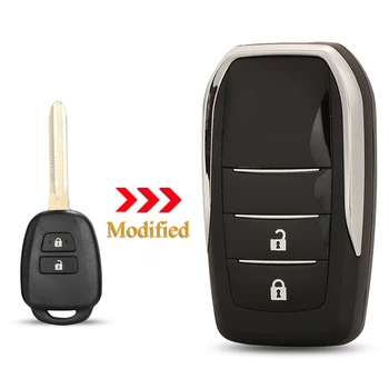 Kutery 2Buttons Replacement Modified Flip Folding Remote Car Key Shell For Toyota Corolla Vios Prado Camry With TOY43 Blade
Kutery 2Buttons Replacement Modified Flip Folding Remote Car Key Shell For Toyota Corolla Vios Prado Camry With TOY43 Blade