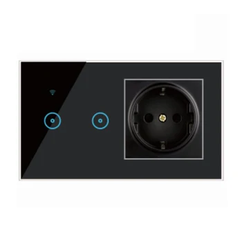 2 Gang Smart Wifi Connection Socket Wifi Touch Switch EU US UK Plug Socket Remote Control Work with Google home Amazon Alexa
2 Gang Smart Wifi Connection Socket Wifi Touch Switch EU US UK Plug Socket Remote Control Work with Google home Amazon Alexa