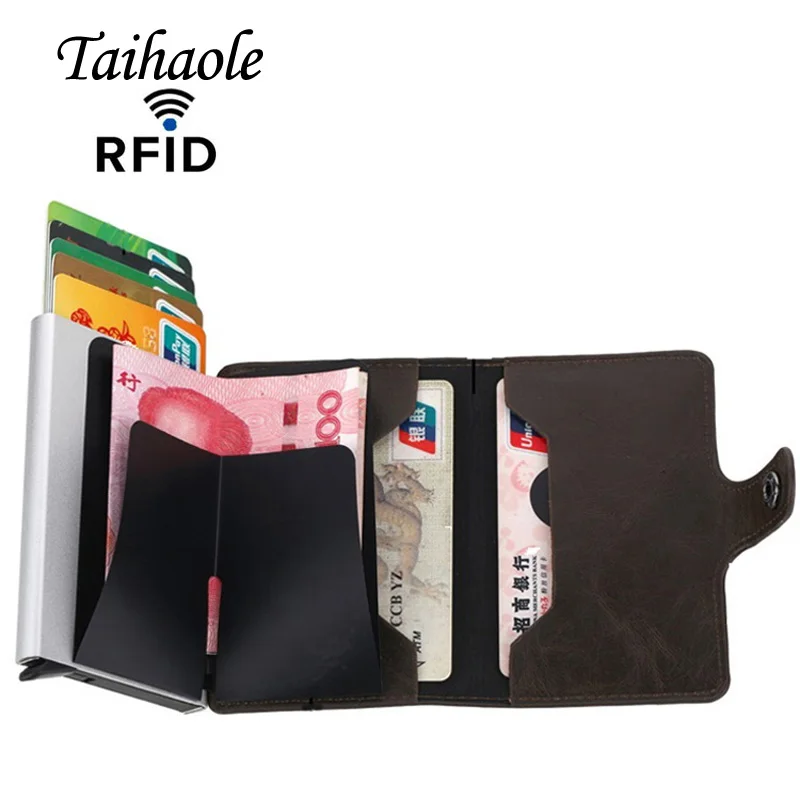 RFID Automatic Wallet Credit Card Holder Case Aluminum Alloy Anti-Degaussing Anti-Theft RFID Bank Credit Card
RFID Automatic Wallet Credit Card Holder Case Aluminum Alloy Anti-Degaussing Anti-Theft RFID Bank Credit Card