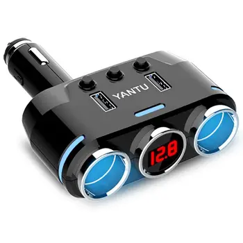 12V-24V Car Wireless Cigarette Lighter Socket Splitter Plug Dual One For Two Usb Charger Adapter
12V-24V Car Wireless Cigarette Lighter Socket Splitter Plug Dual One For Two Usb Charger Adapter