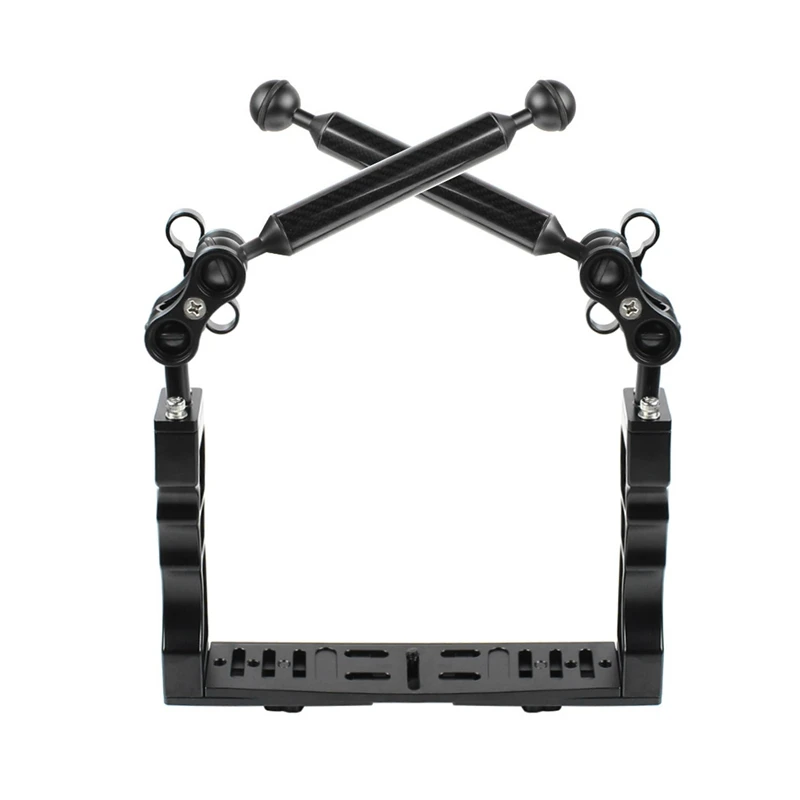 PULUZ PU3041 100M Underwater Diving Tray Stabilizer Metal Handle with Dual Ball Clamp Floating Magic Arm for DSLR Video Light
PULUZ PU3041 100M Underwater Diving Tray Stabilizer Metal Handle with Dual Ball Clamp Floating Magic Arm for DSLR Video Light