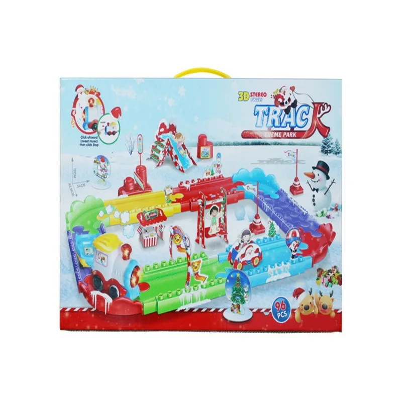Christmas Track Train DIY Assembled Building Blocks Hot Selling Electric Camera Track Toy Children Camera Track Car
Christmas Track Train DIY Assembled Building Blocks Hot Selling Electric Camera Track Toy Children Camera Track Car