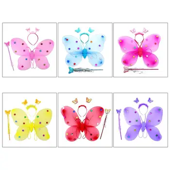 3Pcs Girls Cosplay Costume LED Fairy Wings Magic Wand Headband Stage Party Props
3Pcs Girls Cosplay Costume LED Fairy Wings Magic Wand Headband Stage Party Props