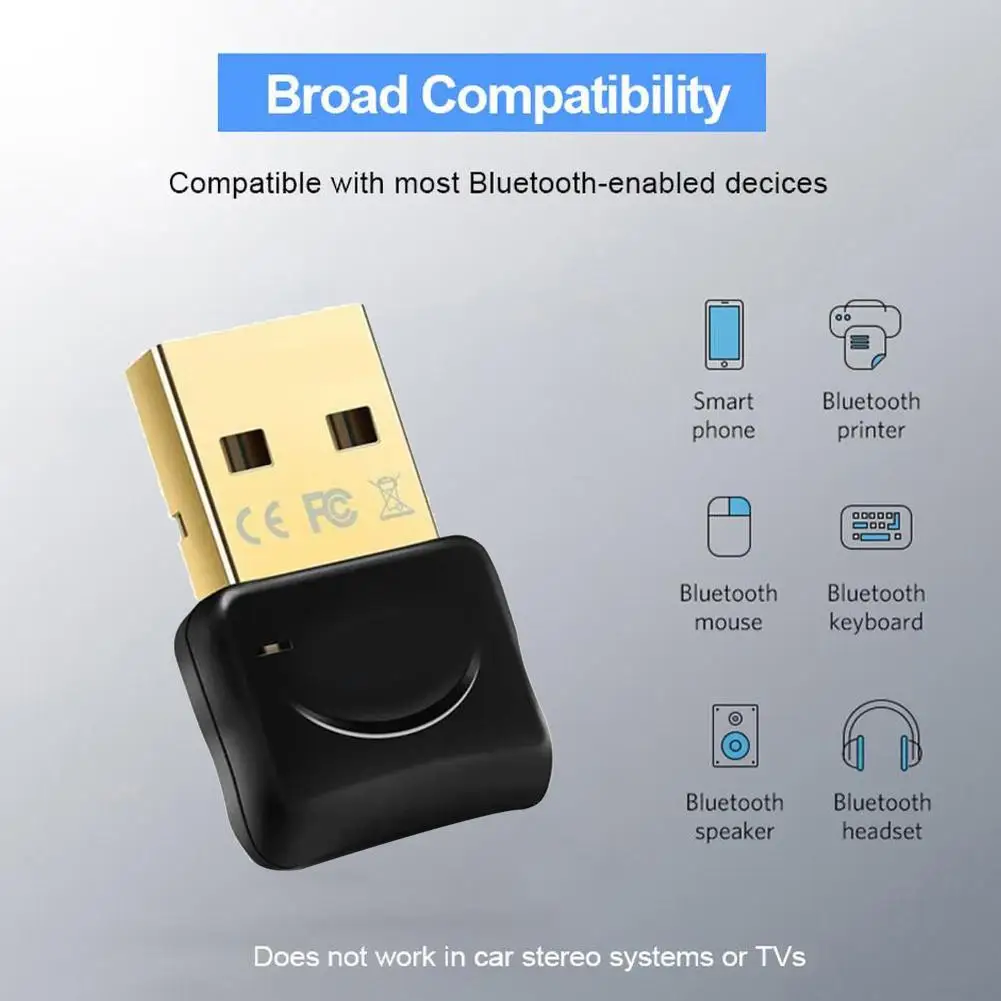 5.0 Bluetooth-compatible Adapter USB Transmitter Receiver Wireless Dongle For Earphone Audio Pc Computer Laptop Receptor
5.0 Bluetooth-compatible Adapter USB Transmitter Receiver Wireless Dongle For Earphone Audio Pc Computer Laptop Receptor