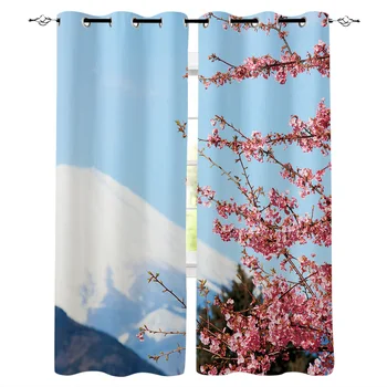 Beautiful Natural Mount Fuji Cherry Window Curtains Living Room Kitchen Curtains for Bedroom Left and Right Biparting Open
Beautiful Natural Mount Fuji Cherry Window Curtains Living Room Kitchen Curtains for Bedroom Left and Right Biparting Open