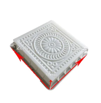 

Ancient Building Floor Tile Plastic Mold Cement Brick Paver Molds Concrete Flower Carving Path Paving Mould