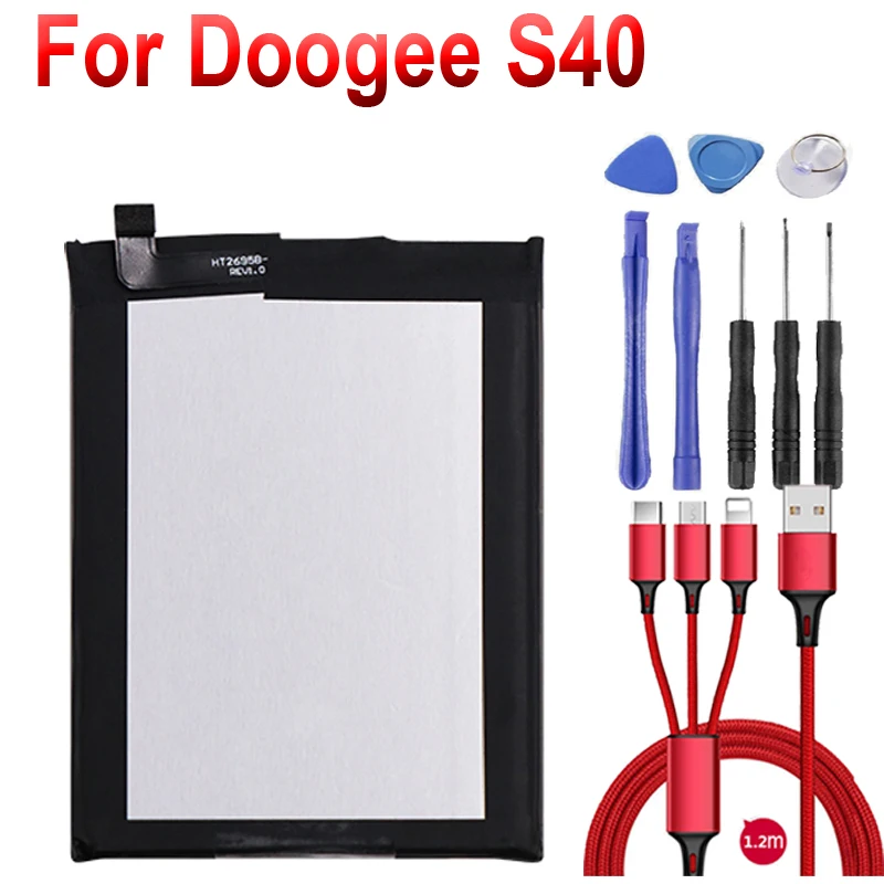 100% новый аккумулятор 4650 мАч для Doogee S40 сменный высокого качества смартфона