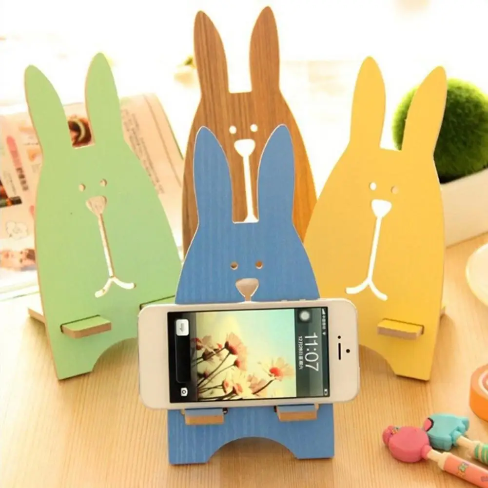 Portable Universal Wood Lazy Mobile Phone Holder Shelf Cute Animal Rabbit Cellphone Holder Desktop Mount Stand Bracket Rack 
Portable Universal Wood Lazy Mobile Phone Holder Shelf Cute Animal Rabbit Cellphone Holder Desktop Mount Stand Bracket Rack