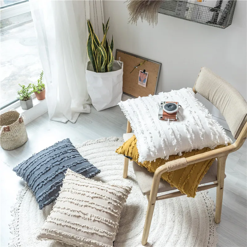 Simple style living room Cotton Jacquard pillowcase set solid color bedside window hug pillowcase
Simple style living room Cotton Jacquard pillowcase set solid color bedside window hug pillowcase