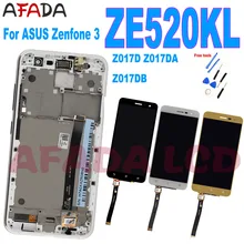 Écran tactile LCD avec châssis, 5.2 pouces, pour ASUS Zenfone 3 ZE520KL, Original, Z017D, Z017DA, Z017DB=