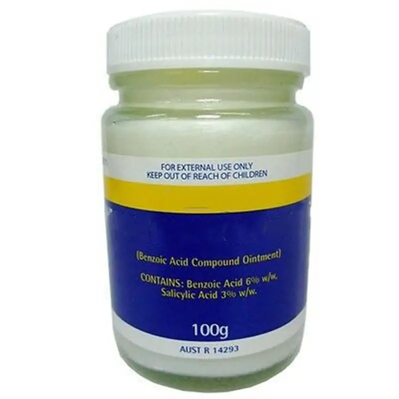 Whitfields Full Strength 100G B enzoic Acid Compound antibacterial , ringworm and athlete's foot.
Whitfields Full Strength 100G B enzoic Acid Compound antibacterial , ringworm and athlete's foot.