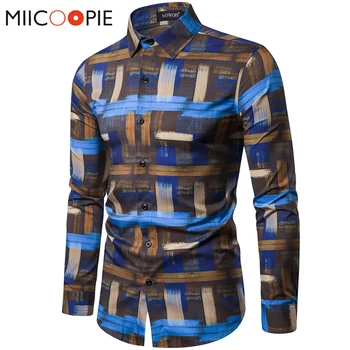 Men Shirts Long Sleeve 2020 Vintage Plaid Striped Printed Long-sleeve Shirts Men Dress Casual Camisas Hombre Streetwear S-XXL
Men Shirts Long Sleeve 2020 Vintage Plaid Striped Printed Long-sleeve Shirts Men Dress Casual Camisas Hombre Streetwear S-XXL