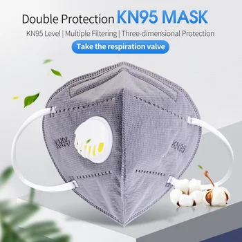 Breathable KN95 Face Mask With Valve PM 2.5 Carbon Filter Mouth Mask Anti-Dust Reusable Mascarilla Respirator Masque for Adults
Breathable KN95 Face Mask With Valve PM 2.5 Carbon Filter Mouth Mask Anti-Dust Reusable Mascarilla Respirator Masque for Adults
