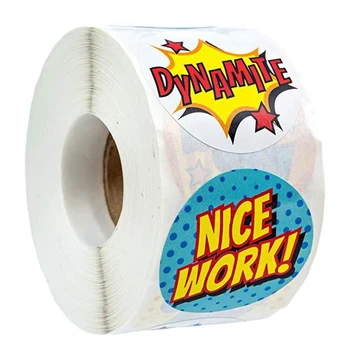 500 Stickers Per Roll Nice Work&Great Job Stickers Designs Cute Students Kids and Teachers Stationery Sticker
500 Stickers Per Roll Nice Work&Great Job Stickers Designs Cute Students Kids and Teachers Stationery Sticker