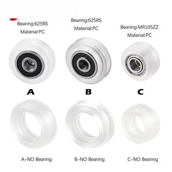 10pcs High precision CNC clear Polycarbonate Xtreme v Mini wheel for Openbuilds v-slot linear rail system
10pcs High precision CNC clear Polycarbonate Xtreme v Mini wheel for Openbuilds v-slot linear rail system
