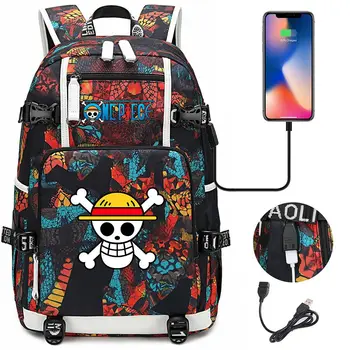 Fashion Cosplay One Piece Backpack Teenager School Multifunction USB Charging Bag Boy Girl Kid School Bag Travel Laptop Mochila 
Fashion Cosplay One Piece Backpack Teenager School Multifunction USB Charging Bag Boy Girl Kid School Bag Travel Laptop Mochila