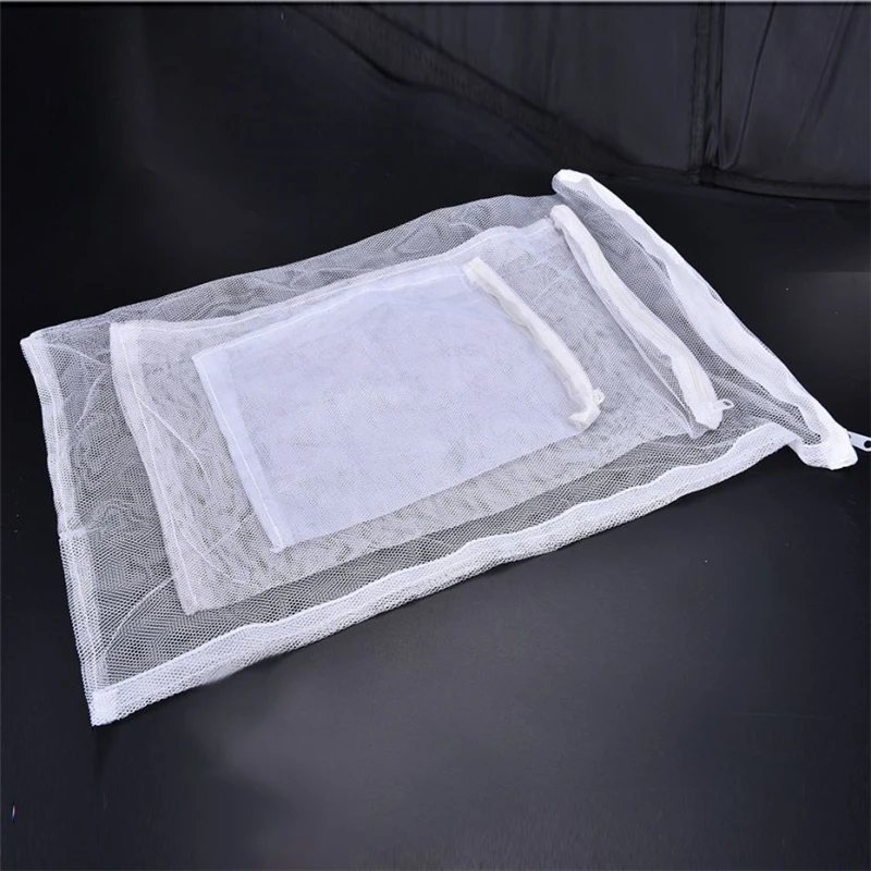 1 Newest Aquarium Fish Tank Pond Filter Net Bag for Bio Ball Carbon Media Ammonia Bag Isolation Bag Nylon Mesh Bag Filter Paper