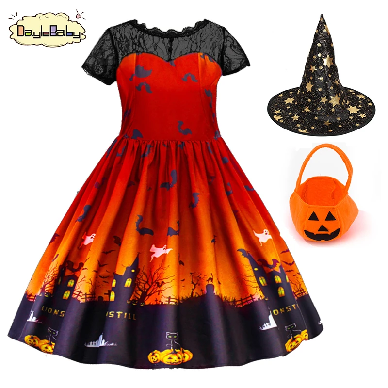 DAYLEBABY Girls Halloween Dresses Cocktail Swing Dress Skeleton Pumpkin Printed Cosplay Party Costume
DAYLEBABY Girls Halloween Dresses Cocktail Swing Dress Skeleton Pumpkin Printed Cosplay Party Costume