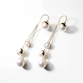 Fashion Imitation Pearls Tassels Long Elegant Earrings White Drop Dangle Stud Earrings For Women Engagement Party Wedding Gift
Fashion Imitation Pearls Tassels Long Elegant Earrings White Drop Dangle Stud Earrings For Women Engagement Party Wedding Gift