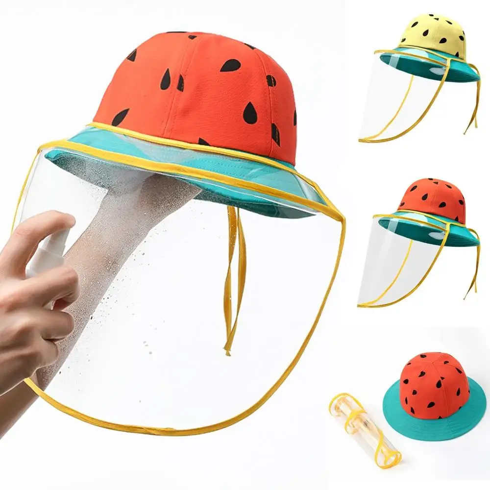 Watermelon Printed Bucket Hat Kids Beach Sun Visor Boys Girls Anti Spitting Fog Protective Eye Face Shield Fisherman Hat
Watermelon Printed Bucket Hat Kids Beach Sun Visor Boys Girls Anti Spitting Fog Protective Eye Face Shield Fisherman Hat
