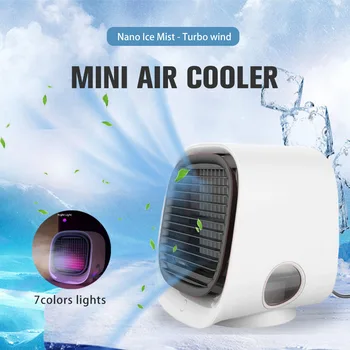 Mini Air Conditioner Portable Air Cooler Fan USB Desktop Humidifier Purifier Summer Air Cooling Fan With Water Tank Home Office 
Mini Air Conditioner Portable Air Cooler Fan USB Desktop Humidifier Purifier Summer Air Cooling Fan With Water Tank Home Office