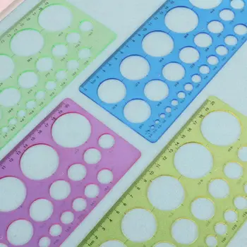 1PC Plastic Circles Geometric Template Ruler Stencil Drawing Tool Stationery For Student
1PC Plastic Circles Geometric Template Ruler Stencil Drawing Tool Stationery For Student