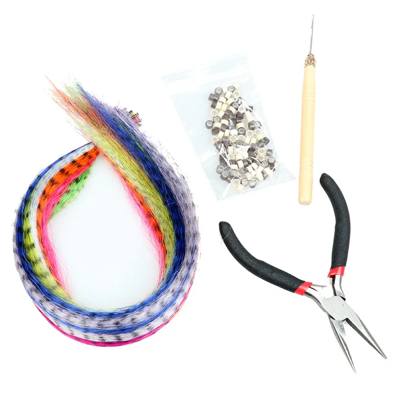 35pcs 40cm SHUOHAN Colorful Feather Hair Extension Piece for Night Club Invisible Party Multi Color African Hook Needle Pliers
35pcs 40cm SHUOHAN Colorful Feather Hair Extension Piece for Night Club Invisible Party Multi Color African Hook Needle Pliers