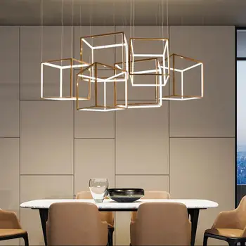 Sale D20/30/40/50cm Modern Gold Cubic Pendant Light LED Stainless Steel Gold Acrylic Square Retro Luminaires Hang Light Fixtures 
Sale D20/30/40/50cm Modern Gold Cubic Pendant Light LED Stainless Steel Gold Acrylic Square Retro Luminaires Hang Light Fixtures