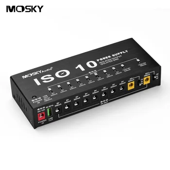 MOSKY ISO-10 Portable Guitar Effect Power Supply Station 10 Isolated DC Outputs & One 5V USB Output for 9V 12V 18V
MOSKY ISO-10 Portable Guitar Effect Power Supply Station 10 Isolated DC Outputs & One 5V USB Output for 9V 12V 18V