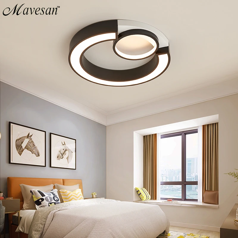 Modern White/Black Style LED ceiling Lights mounted lamp living room bedroom Ceiling Lamp Fixture Remote control dimming
Modern White/Black Style LED ceiling Lights mounted lamp living room bedroom Ceiling Lamp Fixture Remote control dimming