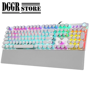 2020 new AUAL Game Mechanical Keyboard104 keys LED Backlit Anti-ghosting wired gaming Keyboard USB multimedia rotary keys
2020 new AUAL Game Mechanical Keyboard104 keys LED Backlit Anti-ghosting wired gaming Keyboard USB multimedia rotary keys