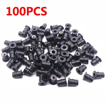 100pcs M5 Rubber WellNut 5mm Metric Motorcycle windscreen Well Nut Wellnuts Brass NUTS For Windscreens Fairings Cowls