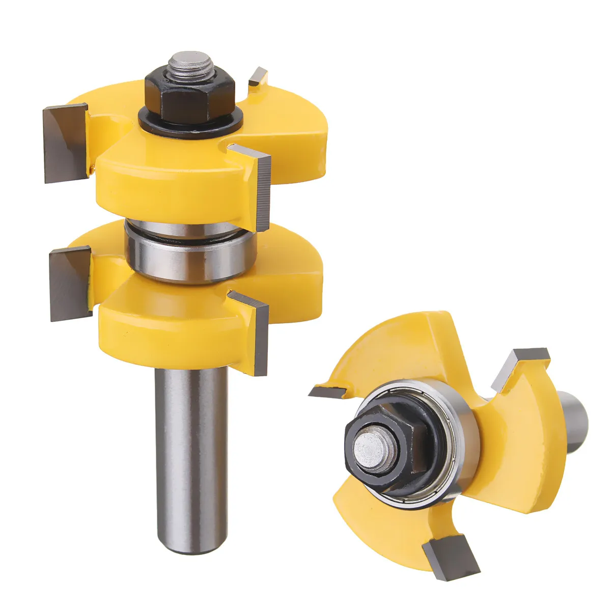 2 pc 10mm Shank high quality Tongue & Groove Joint Assembly Router Bit Set Wood Cutting Tool
2 pc 10mm Shank high quality Tongue & Groove Joint Assembly Router Bit Set Wood Cutting Tool