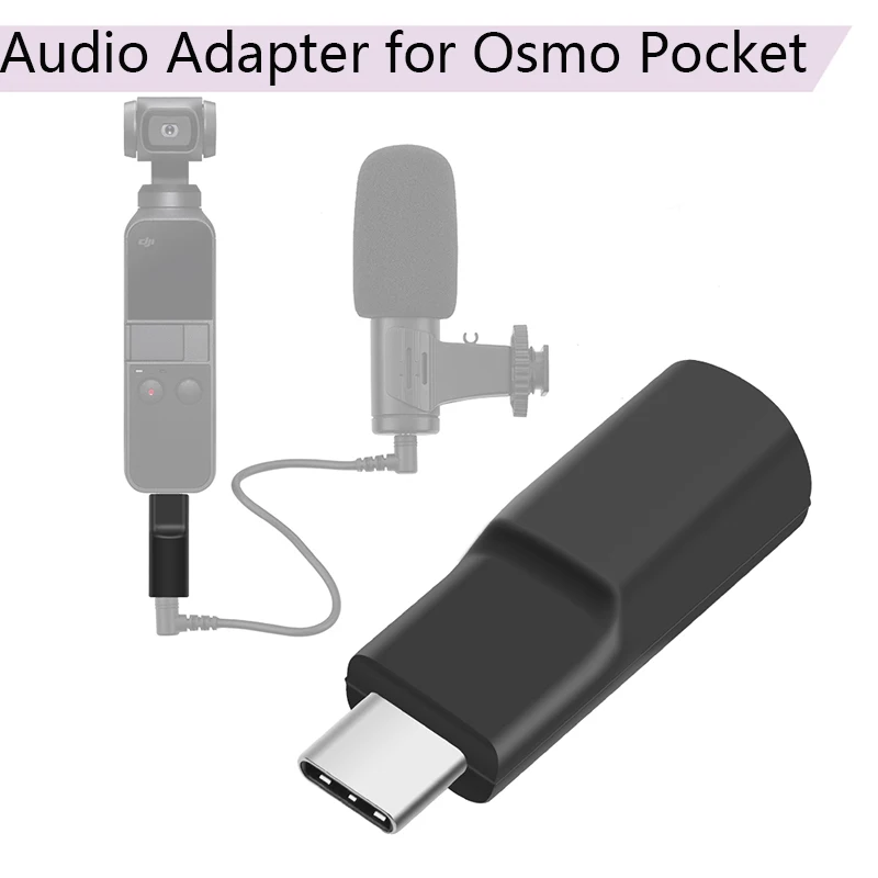 Audio Adapter Supports External 3.5 MM Microphone Self-timer Record Video Extension Accessories for DJI Osmo Pocket
Audio Adapter Supports External 3.5 MM Microphone Self-timer Record Video Extension Accessories for DJI Osmo Pocket