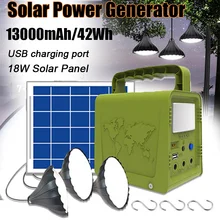 18W Solar Panel Power Generator Home Solar Lighting System USB Portable Solar Kit Generator System Solar Lamp Outdoor Lighting
18W Solar Panel Power Generator Home Solar Lighting System USB Portable Solar Kit Generator System Solar Lamp Outdoor Lighting