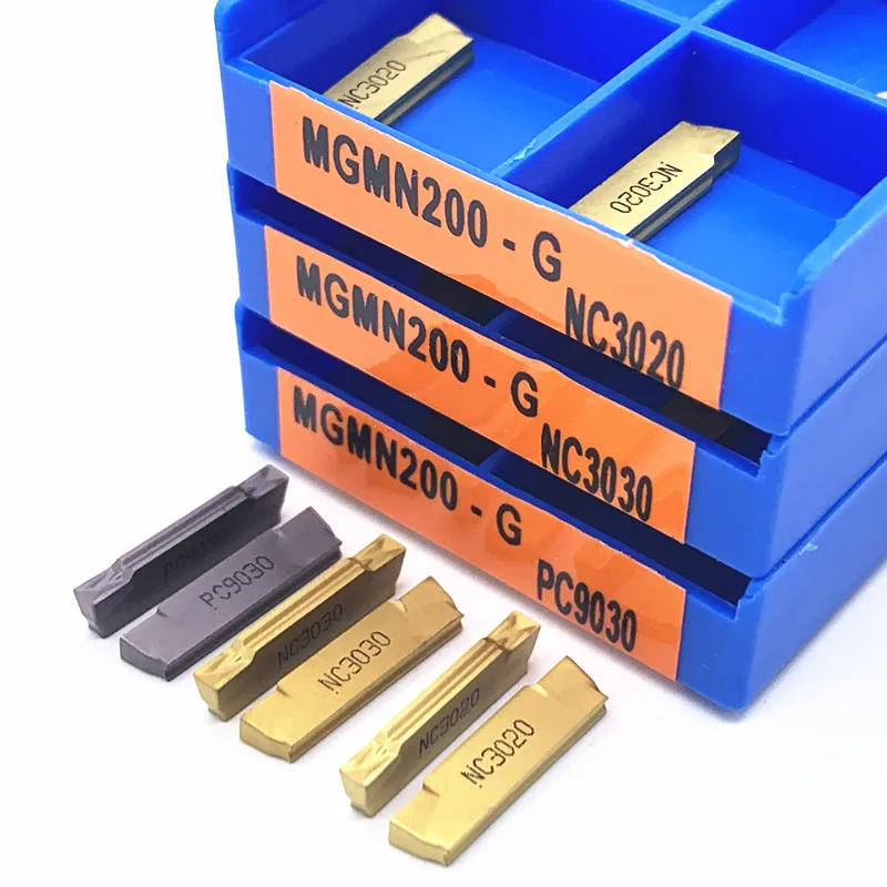 

MGMN150 MGMN200 MGMN250 MGMN300 MGMN400 MGMN500 G NC3020 3030 PC9030 grooving carbide inserts Parting and grooving tool