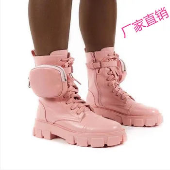 Women's new British style versatile medium short boots motorcycle boots handsome short boots riding boots 
Women's new British style versatile medium short boots motorcycle boots handsome short boots riding boots
