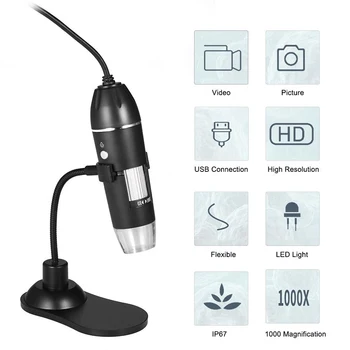 ABS Hand Held Endoscope Digital Zoom Microscope Digital Microscope Computers Real-Time Video Inspection Camera Monitoring
ABS Hand Held Endoscope Digital Zoom Microscope Digital Microscope Computers Real-Time Video Inspection Camera Monitoring