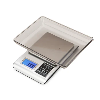 Digital Kitchen Scale Food Scale 500g/0.01g 3kg/0.1g Weight Scale High Accuracy Tare Weight Grams for Baking Cooking Coffee Bean
Digital Kitchen Scale Food Scale 500g/0.01g 3kg/0.1g Weight Scale High Accuracy Tare Weight Grams for Baking Cooking Coffee Bean