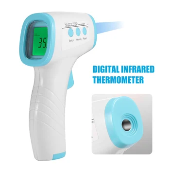 Digital Infrared Forehead Contactless Thermometer Handheld Professional Temperature Testing Gun For Baby Adults
Digital Infrared Forehead Contactless Thermometer Handheld Professional Temperature Testing Gun For Baby Adults