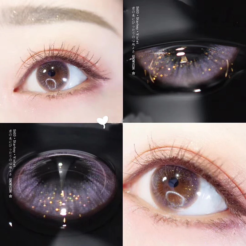2pcs/pair Starry sky Color Yearly Color Cosmetic Contact Lens Enlarge Pupil Contact Lenses Eye Color 4 Styles Blue Purple Brown
2pcs/pair Starry sky Color Yearly Color Cosmetic Contact Lens Enlarge Pupil Contact Lenses Eye Color 4 Styles Blue Purple Brown