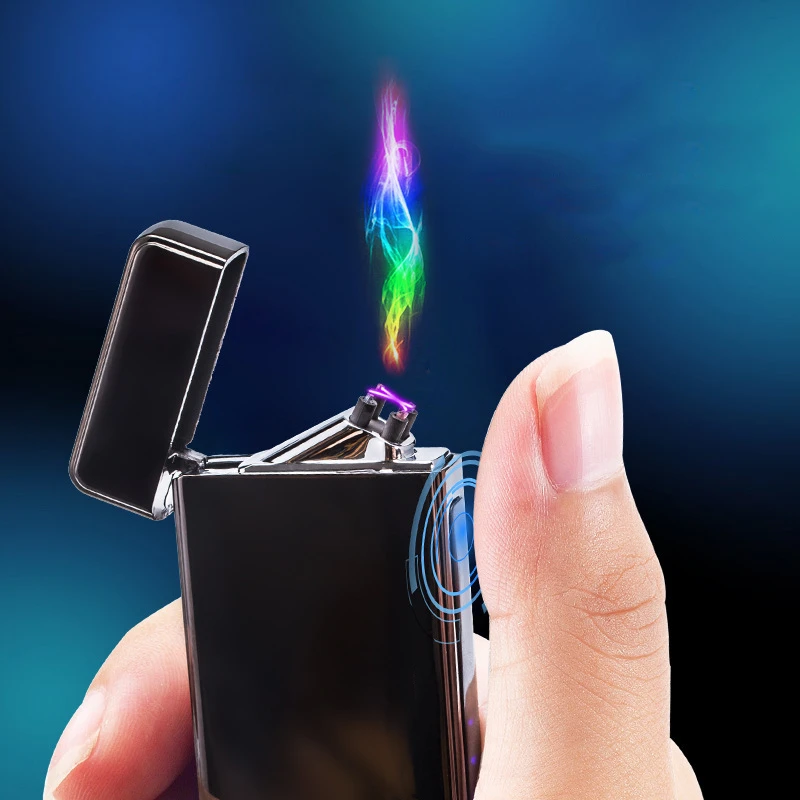 2021 New Dual Arc USB Lighter Rechargeable Electronic Lighter LED Screen Plasma Power Display Thunder Lighter Gadgets For Man
2021 New Dual Arc USB Lighter Rechargeable Electronic Lighter LED Screen Plasma Power Display Thunder Lighter Gadgets For Man