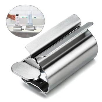 Stainless Steel Rolling Toothpaste Squeezer Tube Toothpaste Dispenser Bathroom Accessories Set Toothbrush Holder Storage Rack
Stainless Steel Rolling Toothpaste Squeezer Tube Toothpaste Dispenser Bathroom Accessories Set Toothbrush Holder Storage Rack