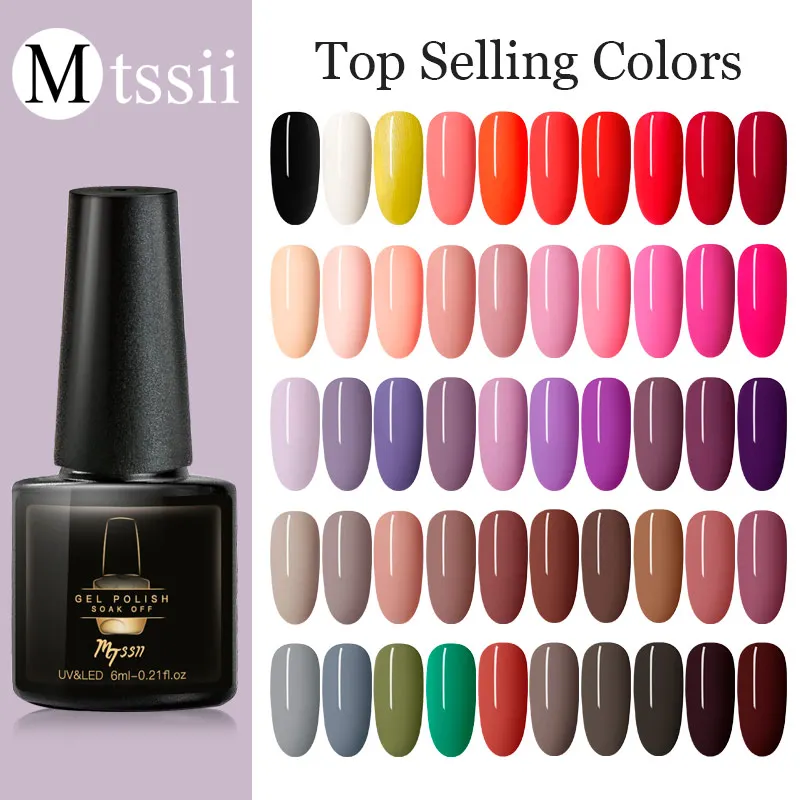 Mtssii Top Selling Colors Gel Polish Hybrid Varnishes All For Nail Manicure Semi Permanent For Nails UV Gel Nail Polish Vernis
Mtssii Top Selling Colors Gel Polish Hybrid Varnishes All For Nail Manicure Semi Permanent For Nails UV Gel Nail Polish Vernis