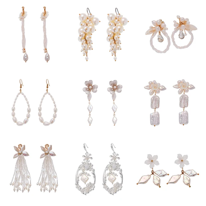 Модные висячие серьги в виде ракушек и цветов для невесты, свадебные украшения золотого цвета, аксессуары, женские серьги ручной работы
Модные висячие серьги в виде ракушек и цветов для невесты, свадебные украшения золотого цвета, аксессуары, женские серьги ручной работы