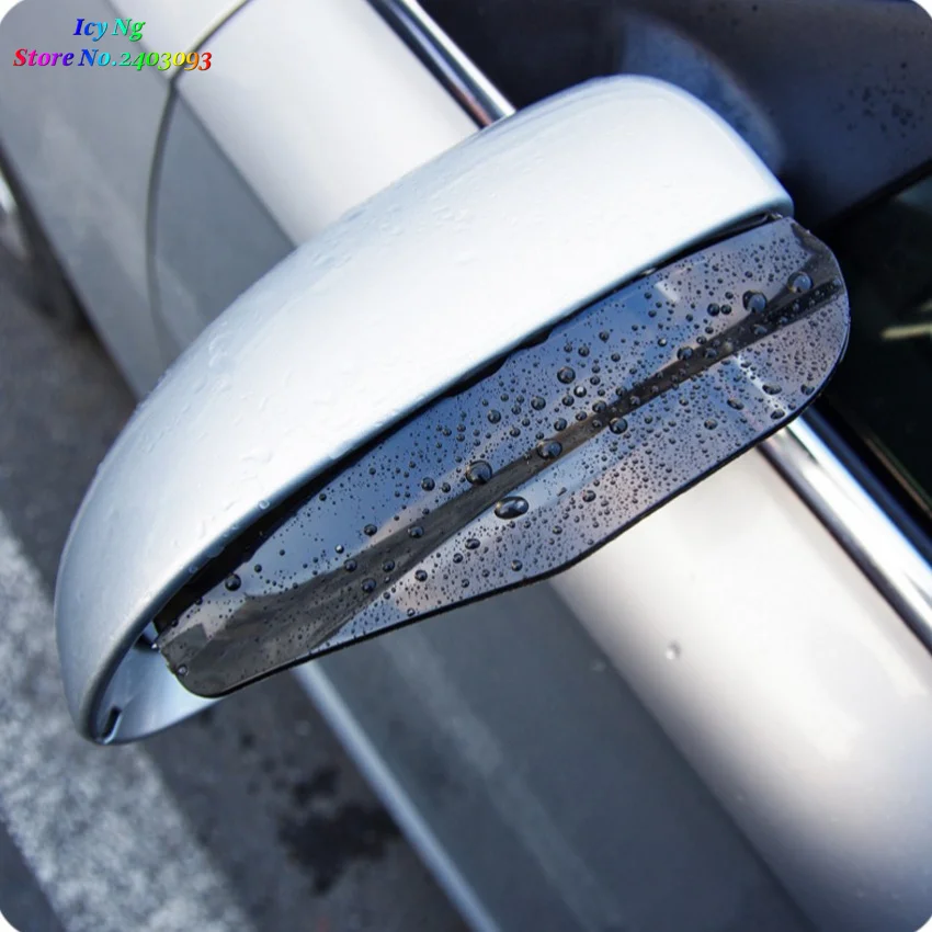 Фото 1 пара Автомобильное зеркало заднего вида для стайлинга защита от дождя бровей