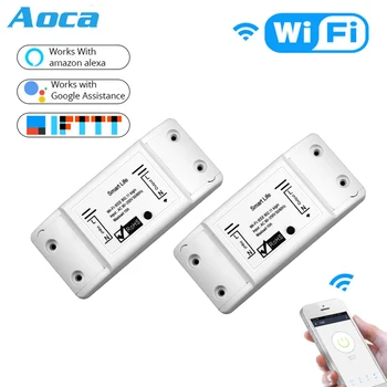2 Pieces DIY WiFi Smart Light Switch Universal Breaker Timer Wireless Remote Control Works with Alexa Google Home Smart Home
2 Pieces DIY WiFi Smart Light Switch Universal Breaker Timer Wireless Remote Control Works with Alexa Google Home Smart Home