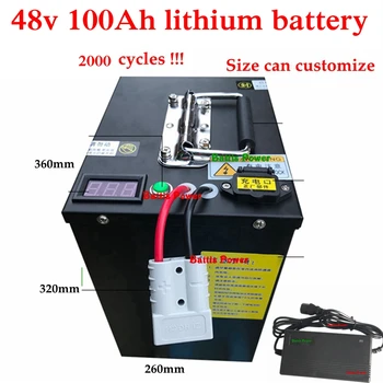 Metal case 48v 100Ah Lithium battery li-ion High power 3000w Not lead acid for RV EV motor solar energy UPS ebike + 10A charger
Metal case 48v 100Ah Lithium battery li-ion High power 3000w Not lead acid for RV EV motor solar energy UPS ebike + 10A charger