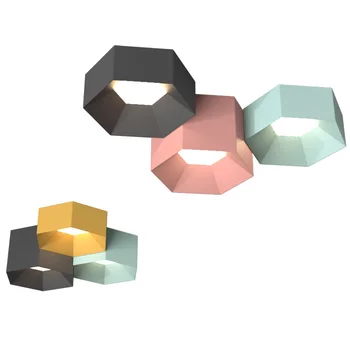 Post Modern Geometric Combination Ceiling Lights Body Acrylic Lampshade Surface Mount Light Macaron Colors Colorful Metal Led AC
Post Modern Geometric Combination Ceiling Lights Body Acrylic Lampshade Surface Mount Light Macaron Colors Colorful Metal Led AC